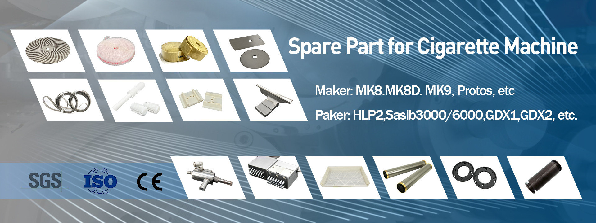 গুণ তামাক যন্ত্রপাতি খুচরা যন্ত্রাংশ কারখানা